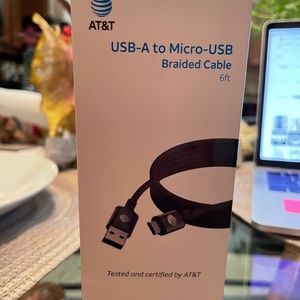 BOGO 50% NEW AT&T 6ft braided cable